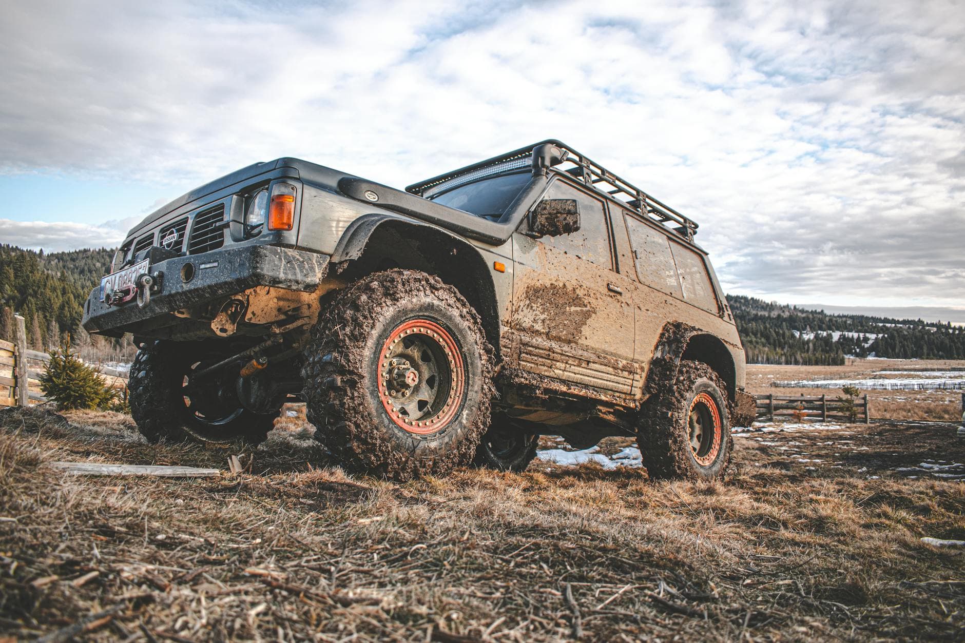 Nissan Patrol on a dirt road