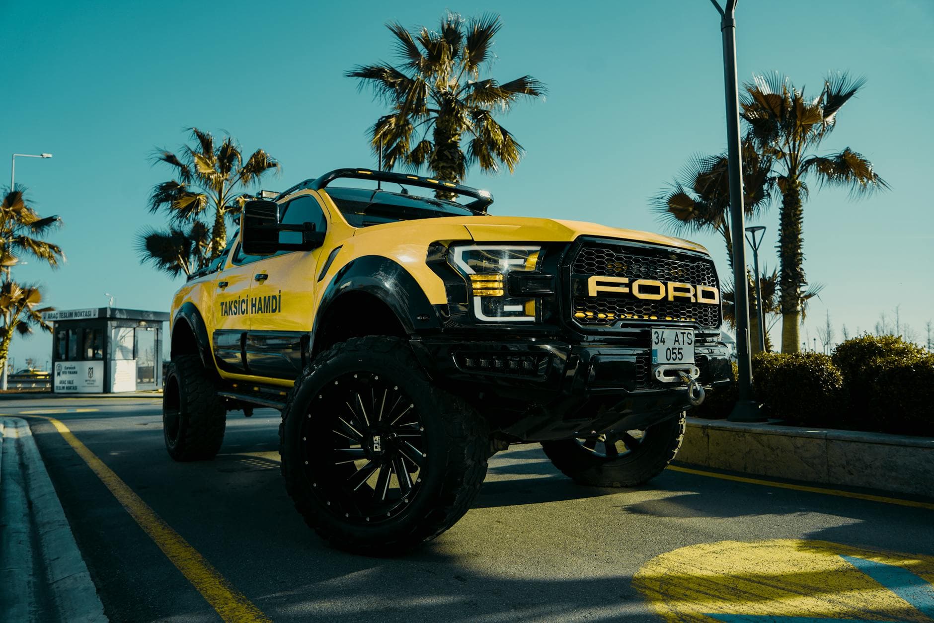 Lifted Ford Ranger in the bush