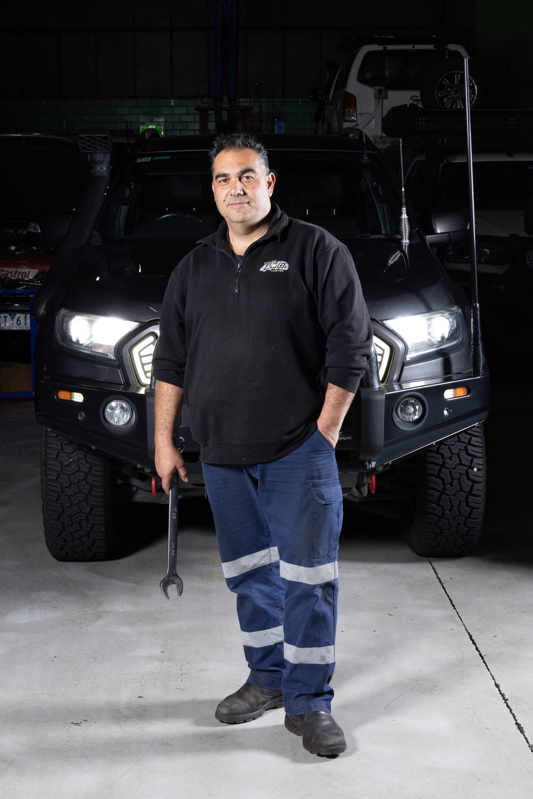Peter, Central 4WD Centre owner, in the workshop